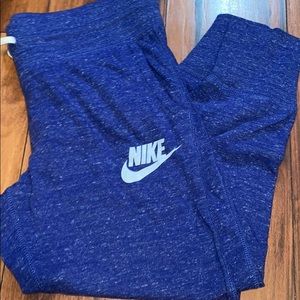 Blue/ Purple Nike Cropped Joggers